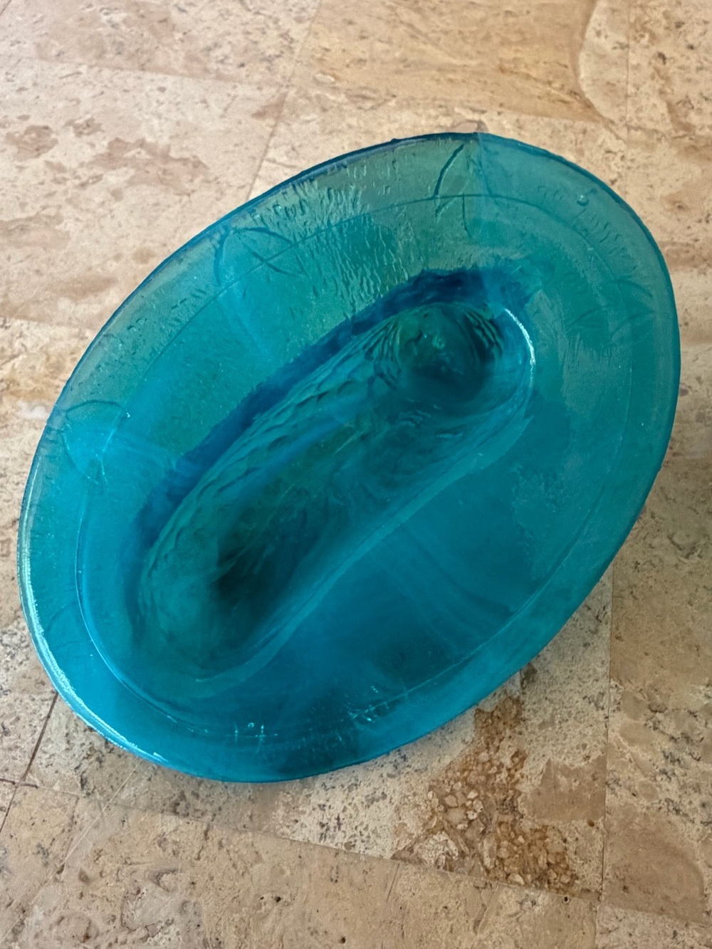 Boyd Blue Vaseline/Uranium Glass Lamb Covered Dish - Picture 14 of 16